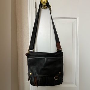 Fossil leather crossbody bag